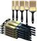 Crozzfog Paint Brush Set, 20 PCS, 5 Sizes Paint Brushes (1 1.5 2 3 Flat & 1.5 Angled), Bulk Paint Brushes for Walls, Furniture, Fences and Wall Trim, Home Improvement Tools