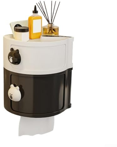 Porte-serviettes au design efficace avec caractéristiques imperméables et capacité de retrait rapide du papier (B)