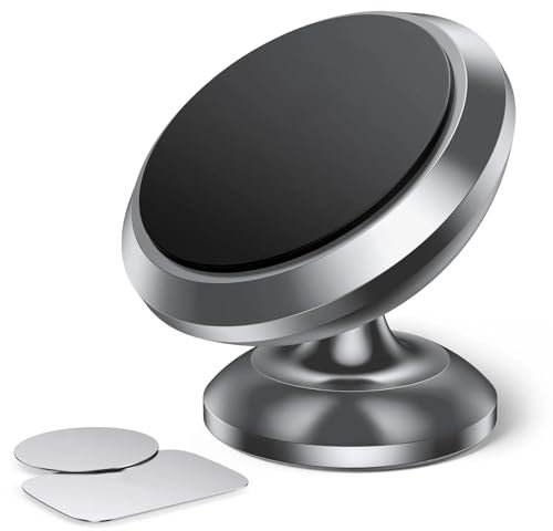 CHANGNIANFA Soporte de Teléfono para Coche para Peugeot 2008 I 2013-2015, Suporte Telemovel Carro Imán Adhesivo 3M para Salpicadero Car Phone Holder,Silver