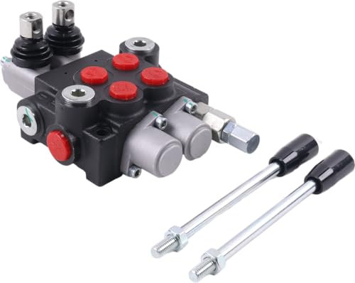 Solarhome Hydraulisches Richtungssteuerventil, offenes Zentrum, doppeltwirkend, 13 GPM, 3600 PSI, SAE-Anschlüsse, kompatibel mit Traktoren, Ladern, Holzspaltern