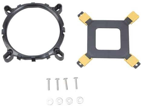 jiingekk Staffe per ventola CPU Supporto Radiatori Ventola di Raffreddamento PC Dissipatore di Calore Supporto Stabile Pratico Facile Installa Per LGA775 115X 1366 CPU Staffe Radiatori