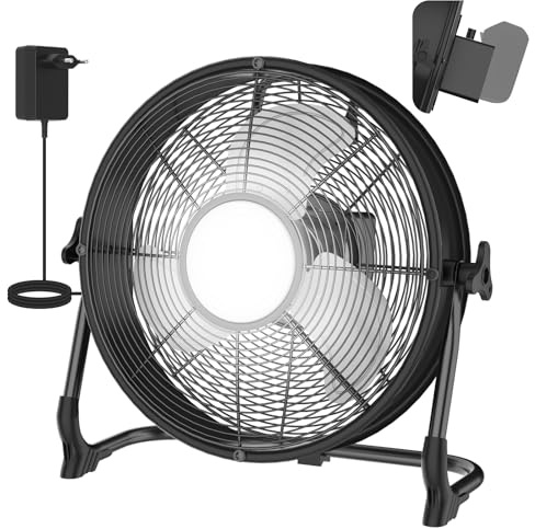 30cm Ventilatore a Piantana compatibile con Ma-kita Batteria/ Adattatore CA