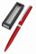 ONLINE Drehkugelschreiber Eleganza I Metall I Farbe Satin Rot I auswechselbare Großraummine I Metallclip I Schreibfarbe Schwarz I Kugelschreiber inkl. Geschenkverpackung, 1 Stück (1er Pack)