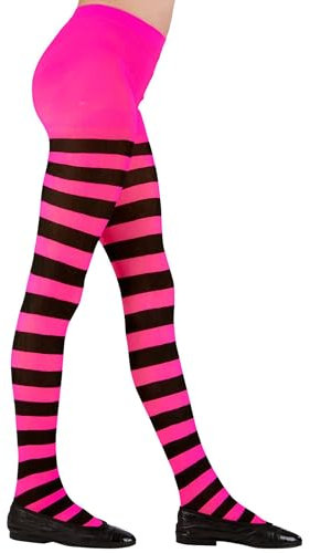 W WIDMANN MILANO Party Fashion - Collant a righe per bambini, accessori per costumi da strega, coccinella, ape, elfo, per tutti i giorni e molto altro ancora