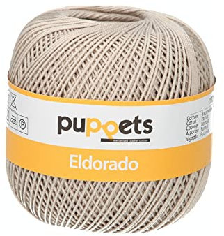 Puppets 4574006-04212 Häkelgarne, 100% Baumwolle, 4212, Stärke 6, 100g, 52 Gramm