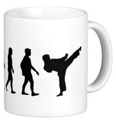 S.B.J - Sportland hochwertige Premium Keramik Tasse | Becher Evolution Karate