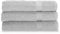 Gabel Asciugamani Viso, Spugna di Puro Cotone Idrofilo, 60 x 100 cm, Grigi0, Set da 3 Pezzi