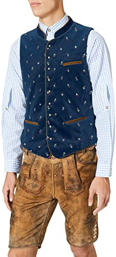 Stockerpoint Calzado Herren Trachtenweste, rauchblau, 52