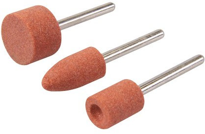 Silverline 282582 Rotary Tool Grinding Stone Set 3pce 9.5, 9.5 and 15.8 mm Dia