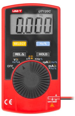 UNI-T UT120C/MIE0144 Digitales Multimeter mit Automatischer Umschaltung, AC/DC-Spannung und Strom, Widerstand, Kontinuität, DIODEN-Tester