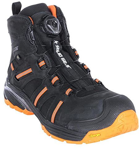 Snickers Solid Gear SG8000743 Phoenix GTX Safety Shoes S3 Size 43 Black/Orange