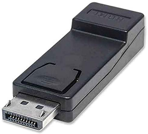 Manhattan 151993 Adattatore Displayport Dp Maschio HDMI Femmina, Nero