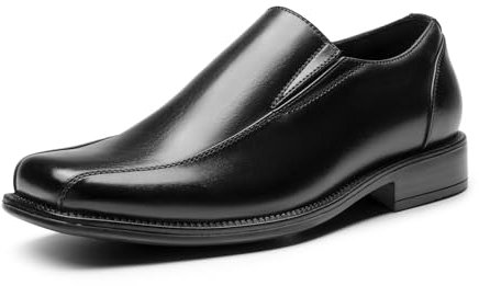 Bruno Marc Mocasín de Hombre Zapatos sin Cordones Comodos Zapatos para Hombre Cierre con Elásticos,Size 49.5,Negro,STATE-01