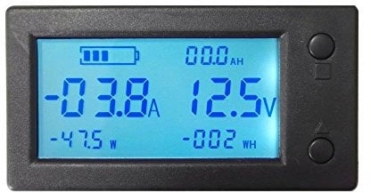 AiLi DC Battery Monitor 300V 200A Voltmeter Ammeter Voltage Amp Meter Gauge with Hall Effect Sensor Transformer