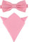 Ladeheid Ensemble Nœud Papillon & Pochette Costume Homme M/P (12cm x 6cm, 22cm x 22cm, Rose)