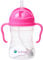 b.box Gobelet avec paille lestée - Buvez sous n'importe quel angle, anti-fuite, anti-déversement, prise en main facile. Sans BPA, passe au lave-vaisselle. Pour bébés de 6 mois et plus (grenade rose,