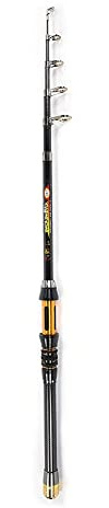 Teleskop Angelrute Mini Tragbare Sea Fishing Carbon Rod Angelrute Keramikdraht Ring (1.8M)