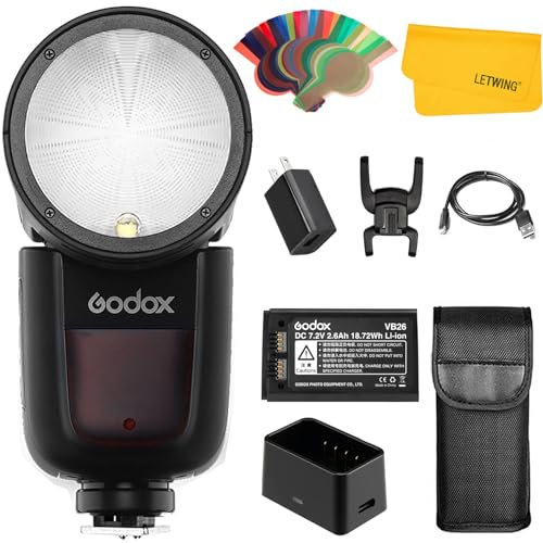 Godox V1-S TTL Kamera-Blitzkamera-Blitzgerät für die Kamera von Sony kompatibel