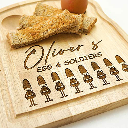 ORIGINAL MONKEY EGG CUP AND SOLDIERS BOARD, BIRTHDAY GIFT, CHILD'S BREAKFAST GIFT, PERSONALISED GIFT OMG116