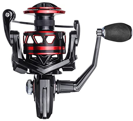 RUNCL Titan II Spinnrolle, Vollmetallkörper, max. Zugkraft 20 kg, 9+1 abgeschirmte BB Ultra Smooth Leistungsstarke Salzwasser-Süßwasser-Angelrollen, 2000, 3000, 4000, 5000, 6000 Serie, Angelgeschenke