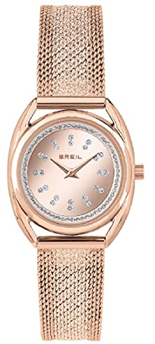Breil Damen Armbanduhr Petit Charme, TW1895, Roségold, Gehäusedurchmesser 28mm, Edelstahl, Quarzwerk, Analog