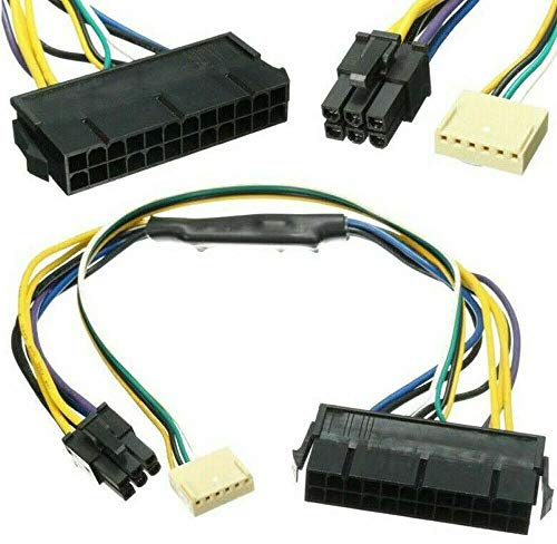 ZAHARA Cable Adaptador de Corriente ATX de 12'' y 24 Pines a 6 Pine Fuente de alimentación de Servidor 18AWG para HP Z220 Z230