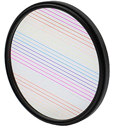 Wawogic Regenbogen Blau Streak Filter Flare Kamera Objektiv Kaleidoskop Glas Prisma Fotografie Requisiten, Kamera Filter Zubehör SLR-Fotografie-Zubehör