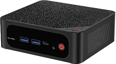 Beelink SER5 Pro Mini PC, AMD Ryzen 7 5825U, 8C/16T up to 4.5 GHz, 32GB DDR4 1TB SSD Mini Computer, 4K@60Hz Triple Display (HDMI/DP/Type-C), BT5.2, WiFi6, 2.5G LAN