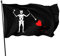 Flaggen Piratenflagge Blackbeard-Flagge Fahnen Robuste Außenbanner Durable Piratenflagge Für Haus Feiern Restaurants 90X150Cm