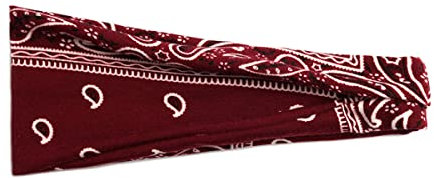 scicent Headbands for Women's Hair Boho Elastic Bands Headwraps Print Hair Bands Hair Accessories for Girls Red 3604