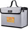 HUIOP Lipo Bag,Portable Fireproof Explosionproof Lipo Battery Guard Safe Bag Large Storage Space for Battery Storage and Charging with Double Metal Zipper Case Pouch, 260 * 130 * 190mm
