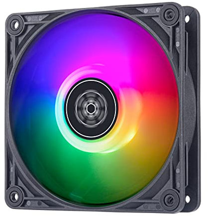 SilverStone Technology Vista 120 ARGB Performance Enhanced 120mm PWM Fan with Addressable RGB (ARGB), SST-VS120B-ARGB