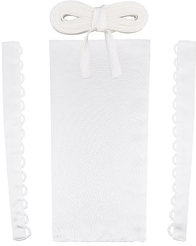 BENECREAT Satin-Korsett-Set, Weißes Brautkleid Mit Reißverschluss, Ersatz-Korsett-Rückenset Aus Satin Für Hochzeit, Abschlussball, Formelles Kleid