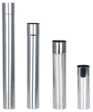 Tubo da Stufa in Acciaio Inossidabile Camino Stufa Caldaia Tubo di Scarico Canna fumaria Fodera 20 cm / 30 cm / 40 cm / 50 cm (Color : 6x20cm)