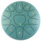 Fesjoy Zungentrommel aus Stahl 6 Zoll Steel Tongue Drum 11 Notes Handpan Drum mit Drum Mallet Finger Picks Percussion für Meditation Yoga