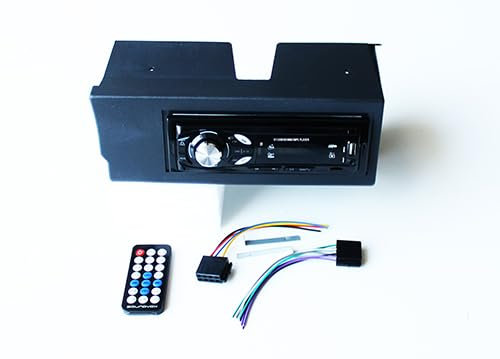 Generico KIT Stereo Mascherina nera specifica per Panda modello 141 prodotte dal 1986 al 2003 + autoradio stereo audio auto radio - GE6823724-10.022N