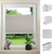 Plissee ohne Bohren Klemmfix 25 x 210 cm Schallschutz Wärmeisolierung Jalousie Easyfix Faltrollo Bequeme Rollo Montage für Küche Kinderzimmer Wohnzimmer, Hellgrau