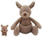 K Collection 3D Novelty Hot Water Bottle with Removable Cover - Kangaroo Joey & Roo Design - Pack of 2 Gift Set- Soft Plush Cover - Premium Natural Rubber