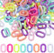 SEWACC 800pcs DIY Connection Buckles Open Designed Link Rings Acrylic Link Ring Jewelry Making Buckles Chain Link Rings Chain Links Linking Rings DIY Jewelry Craft Making Chain Buckles