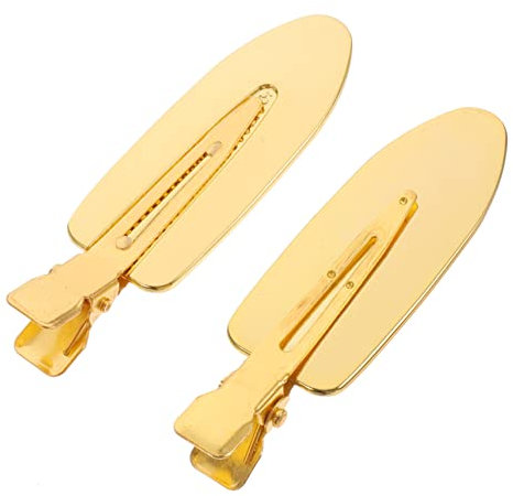 CRILSTYLEO 1paire Pince à Cheveux Métallique Traceless Pour Coiffure Clips De Coiffure Pratiques