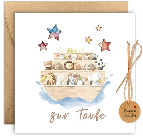 BOYATONG Geldgeschenk Taufe mit Umschlägen, Karte Taufe Geldgeschenke Verpackung Taufe Geschenk Mädchen Jungen, Geschenke zur Taufe, Originelle Taufgeschenke