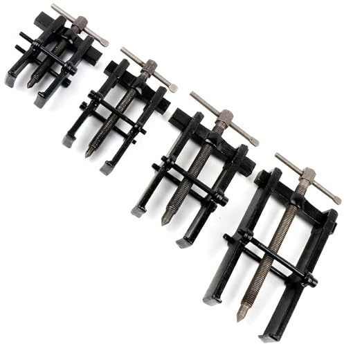 4 Stück Kugellager Abzieher Lagerabzieher 2/3/4/6 Zoll mit 2 Backen, Abzieher Werkzeug, Einstellbare Lager Abzieher Werkzeug Satz für Radabbau, Rotoren, Lager, Zahnräder