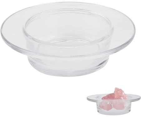 ZJIVQO Glass Oil Burner Dish Wax Melt Warmer Liner Dish Glass Dish for Oil Burner Candle Wamer Bowl Plate Wax Tray for Electric Lamps Oil and Tart Warmers