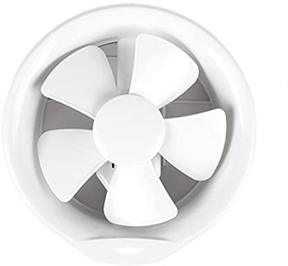 CGCSYZ Ventilador de ventilación Extractor Redondo de 6  8  Ventilador de ventilación Tipo Ventana de Vidrio para el hogar con Rejilla antirretorno, bajo Nivel de (6 Pulgadas
