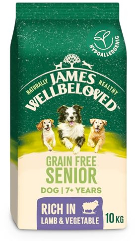 James Wellbeloved Dog Senior Hypoallergenic Dry Food Grain Free Lamb 10 kg