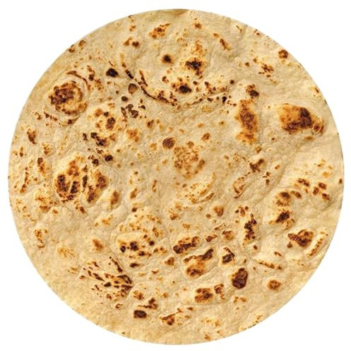 Burrito Decke Flanell, Realistische Lustige Tortilla Decke, Niedliche Überwurf Burrito Mexikaner Taco Decke, Ultraweiche Neuartige Essens Rundüberwurf Decke, für Bettüberwürfe