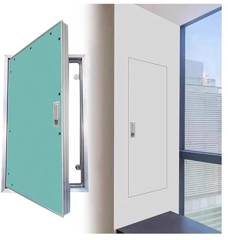 Revisionsklappe Revisionstürpaneel für Trockenbauwände, Brandschutz Dachbodentüren 150 x 150 200 x 200 200 x 300 400 x 400 600 x 600 mm Sonderanfertigung Küche/ Dusche/ Garage/ Keller(16x26inch/410x66
