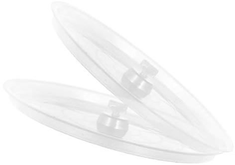 SUPVOX Bandeja Inferior Transparente para Jaula de Pájaros 2 Piezas, Accesorio para Jaulas de Periquitos y Loros Pequeños, Recipiente para Excrementos, Recambio Plástico Fácil de