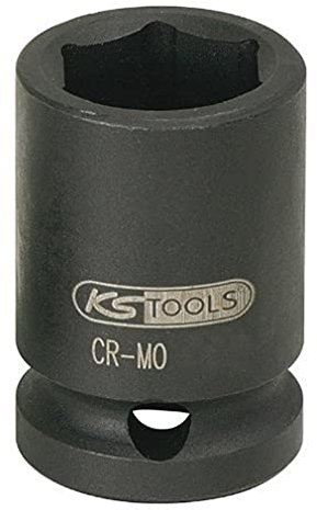 KS Tools 515.0046 1/2 Llave de vaso de impacto hexagonal, corta, 3/4''