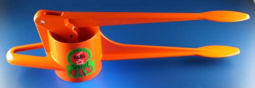 Kull SPÄTZLEPRESSE KARTOFFELPRESSE ORIGINAL SPÄTZLE FIX ORANGE Aluminium SPÜLMASCHINGEEIGNET